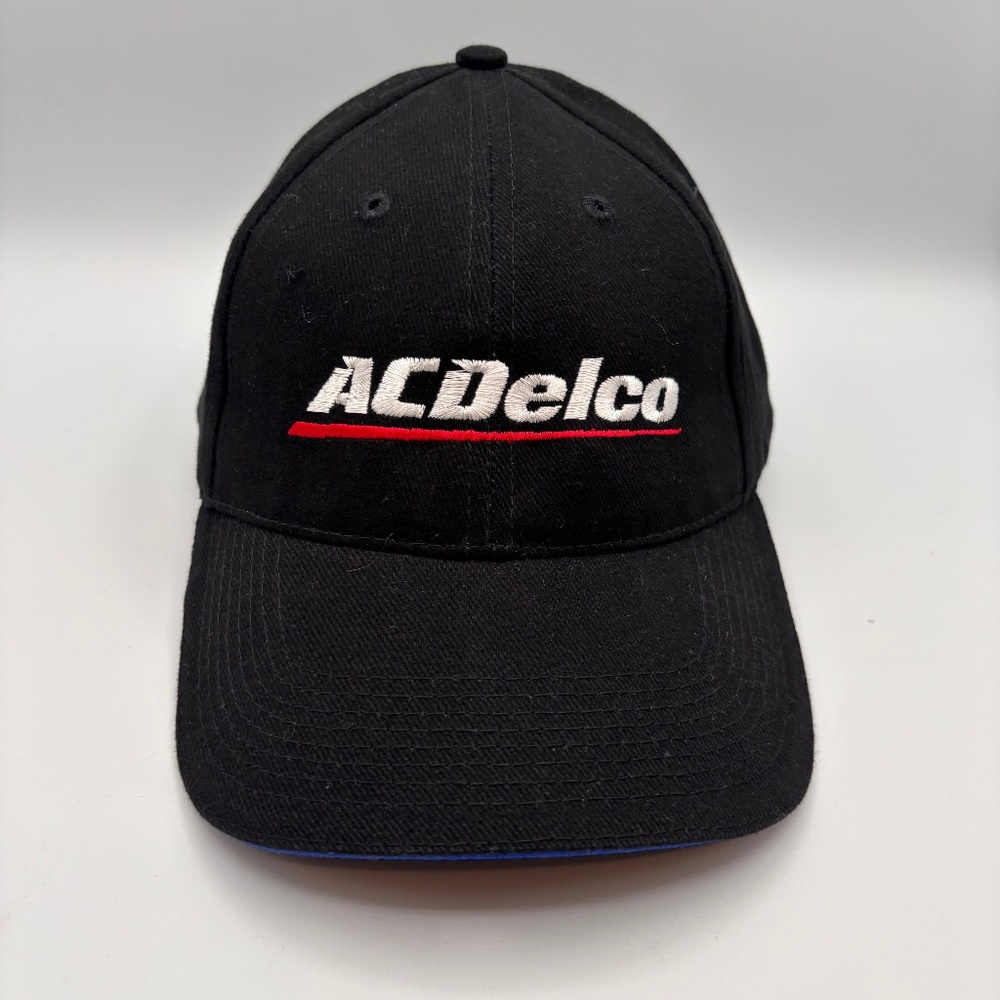 AC Delco Parts Express Solid Black/White Cars Racing Logo Collectible Hat